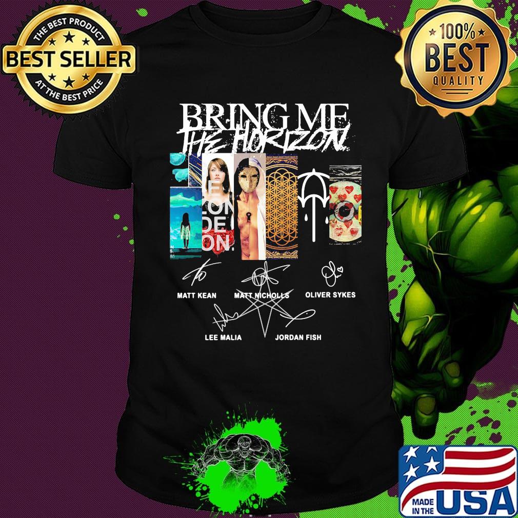 Bring me he horizon band signatures shirt