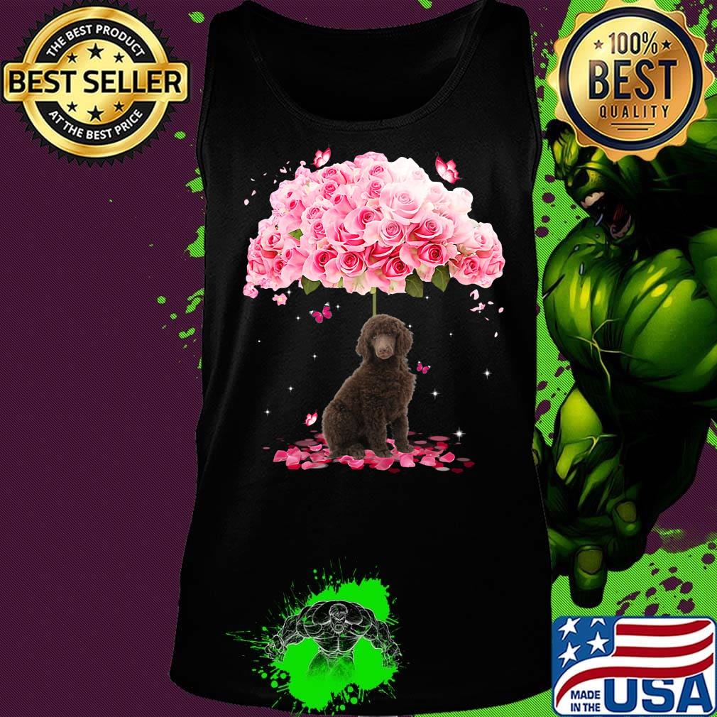 Brown dog standing under the big rose s Tank top Brown dog standing under the big rose s Tank top