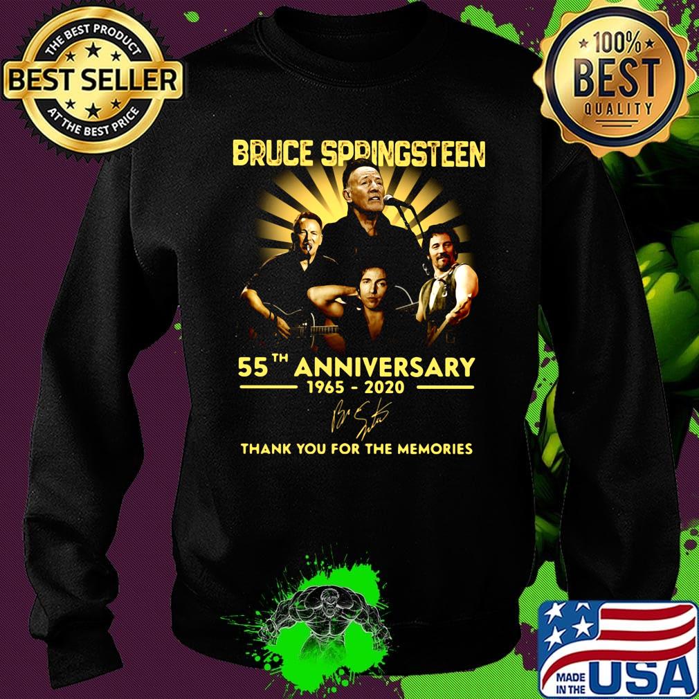 Bruce Springsteen 55th anniversary 1965-2020 thank you for the memories signature s Sweater Bruce Springsteen 55th anniversary 1965-2020 thank you for the memories signature s Sweater