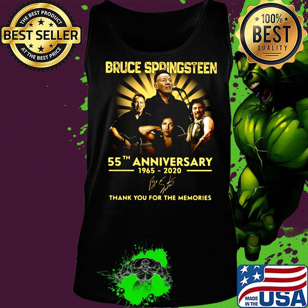 Bruce Springsteen 55th anniversary 1965-2020 thank you for the memories signature s Tank top Bruce Springsteen 55th anniversary 1965-2020 thank you for the memories signature s Tank top