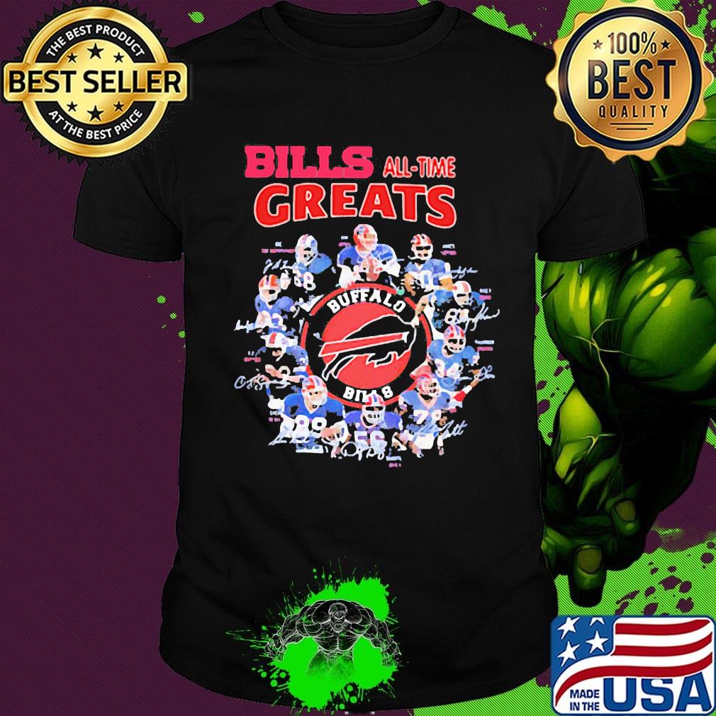 Buffalo bills football all time greats signatures shirt