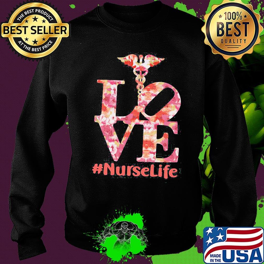 Caduceus flower love nurse life s Sweater Caduceus flower love nurse life s Sweater