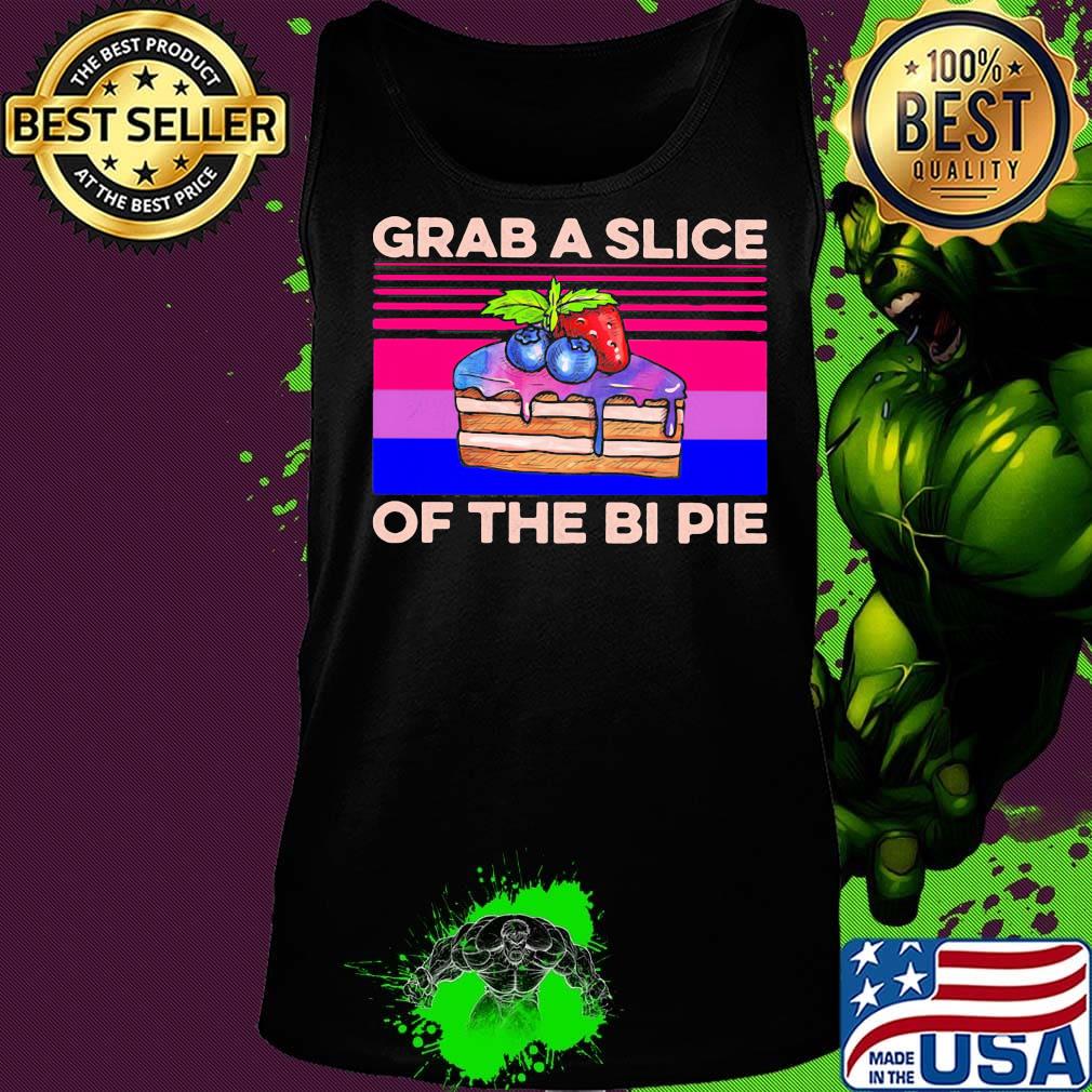 Cake grab a slice of the bi pie vintage s Tank top Cake grab a slice of the bi pie vintage s Tank top
