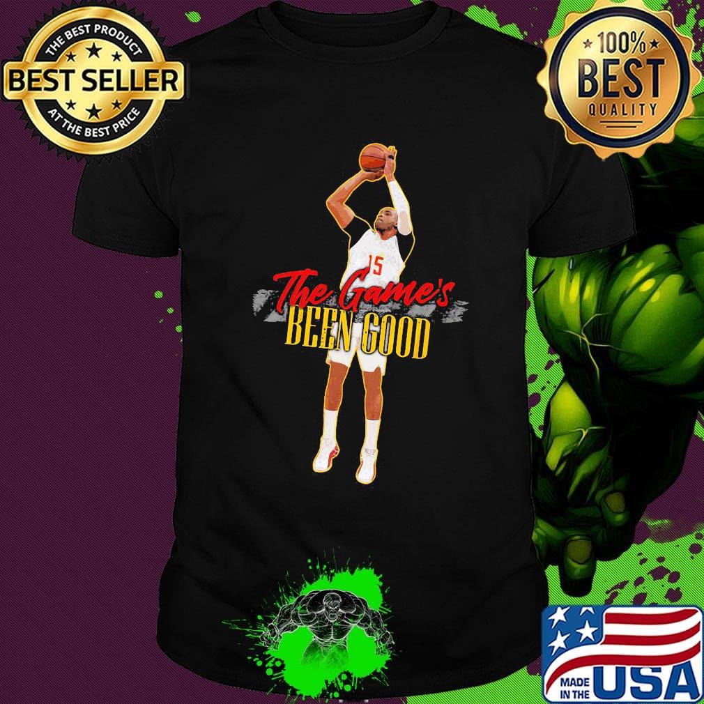 Carter no. 15 the game's been good atlanta basketball legend player shirt