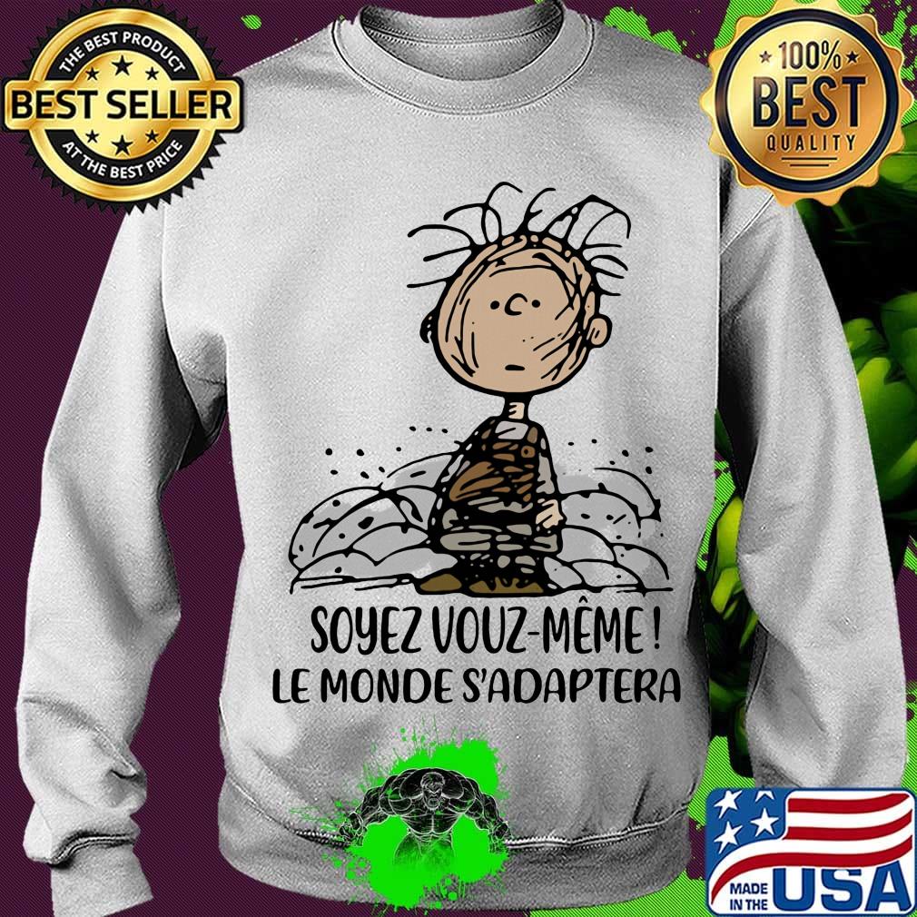 Charlie brown soyez vous meme le monde adapter s Sweater Charlie brown soyez vous meme le monde adapter s Sweater