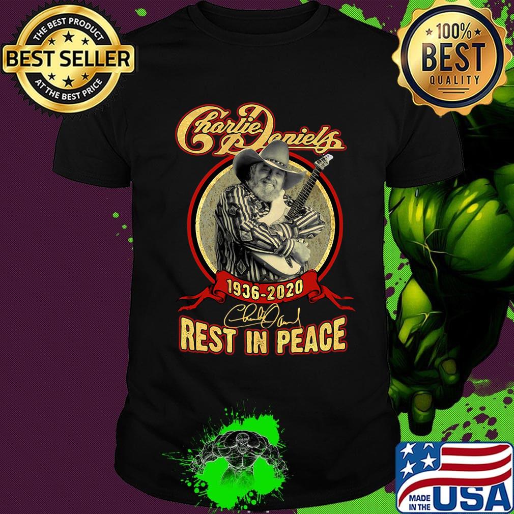Charlie daniels 1936 2020 rest in peace signature shirt