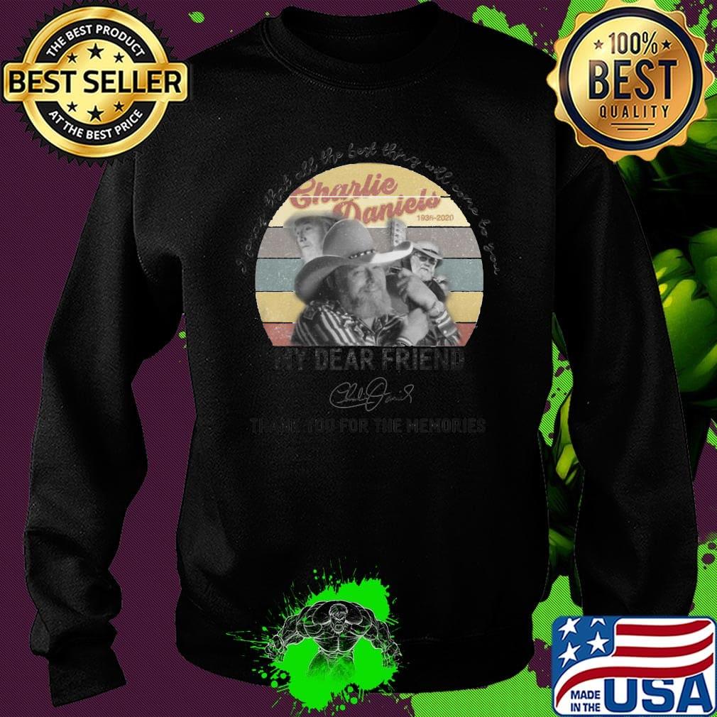 Charlie daniels 1936 2020 thank you for the memories signature vintage retro s Sweater Charlie daniels 1936 2020 thank you for the memories signature vintage retro s Sweater