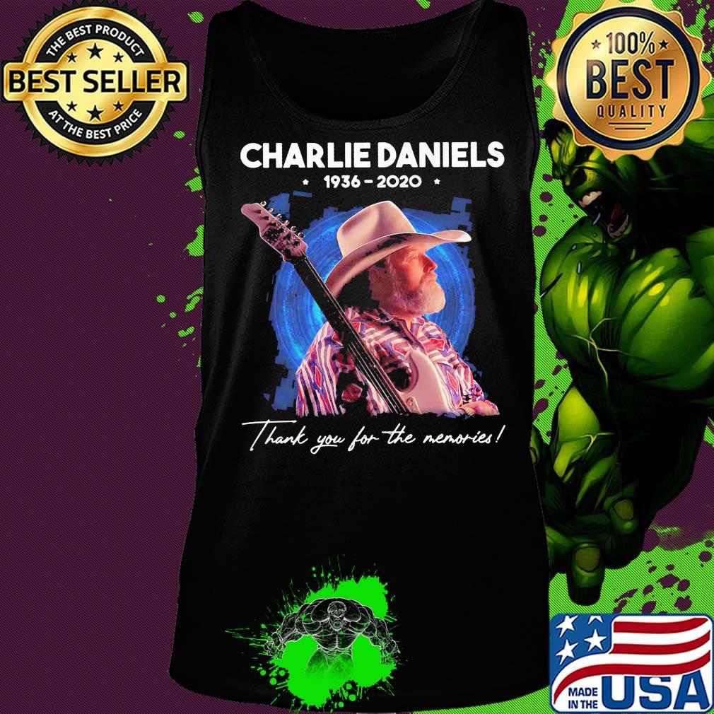 Charlie daniels 1936 2020 thank you for the memories stars s Tank top Charlie daniels 1936 2020 thank you for the memories stars s Tank top