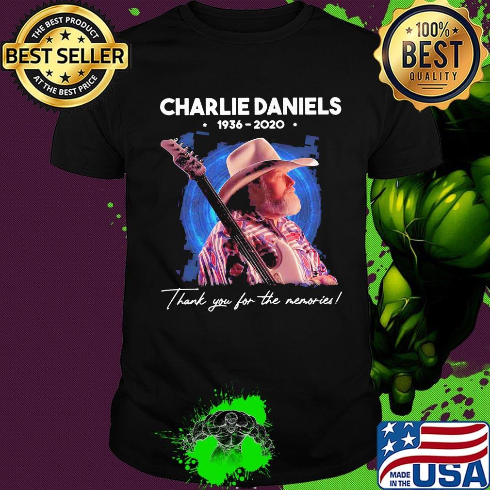 Charlie daniels 1936 2020 thank you for the memories stars shirt Charlie daniels 1936 2020 thank you for the memories stars shirt