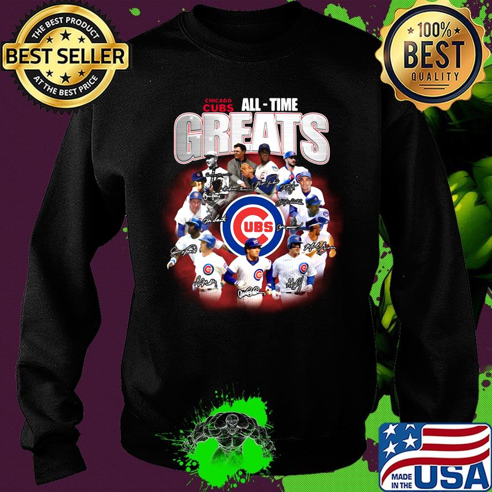 Chicago cubs baseball all-time greats signatures s Sweater Chicago cubs baseball all-time greats signatures s Sweater