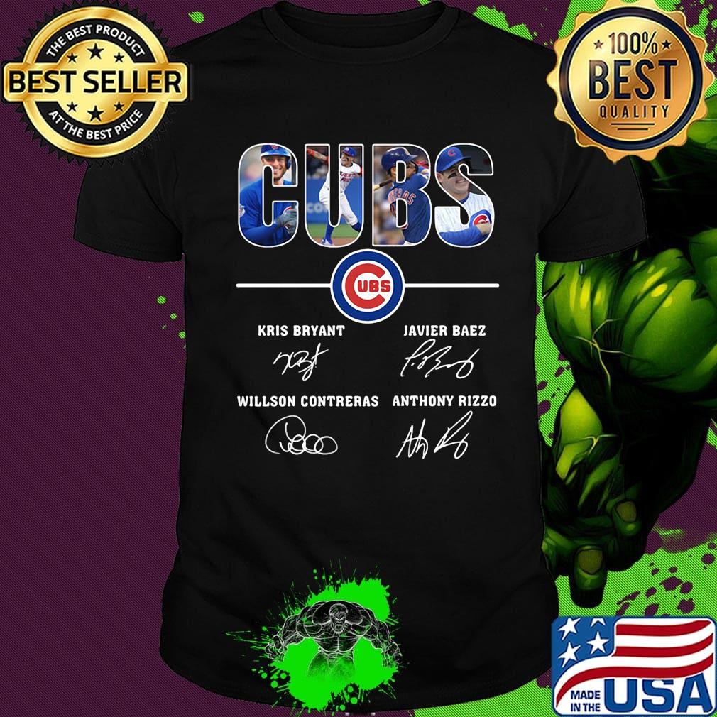 Chicago cubs baseball team players signatures shirt Chicago cubs baseball team players signatures shirt