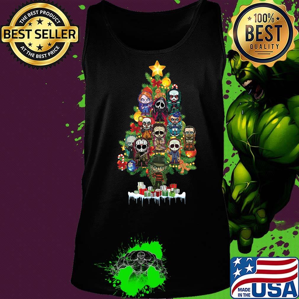 Christmas tree halloween horror characters s Tank top Christmas tree halloween horror characters s Tank top