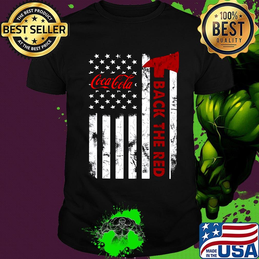 Coca cola back the red american flag independence day shirt