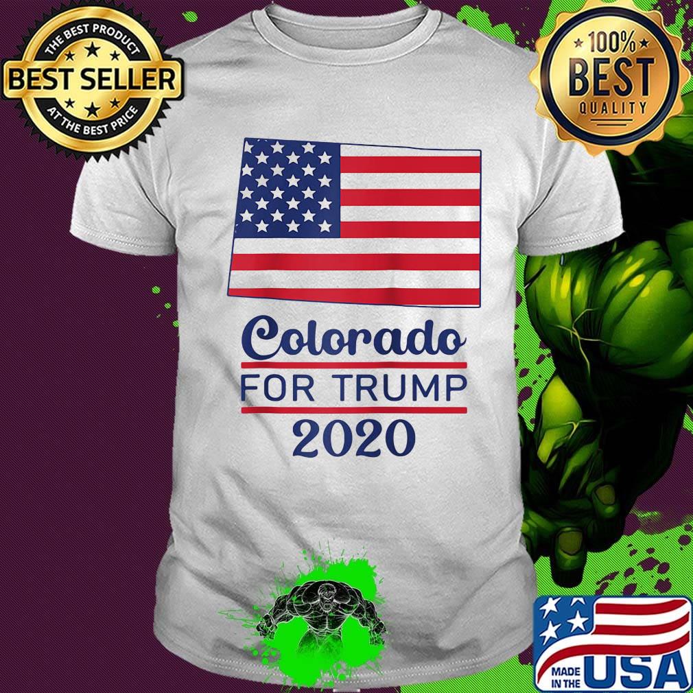 Colorado for donald trump 2020 flag shirt
