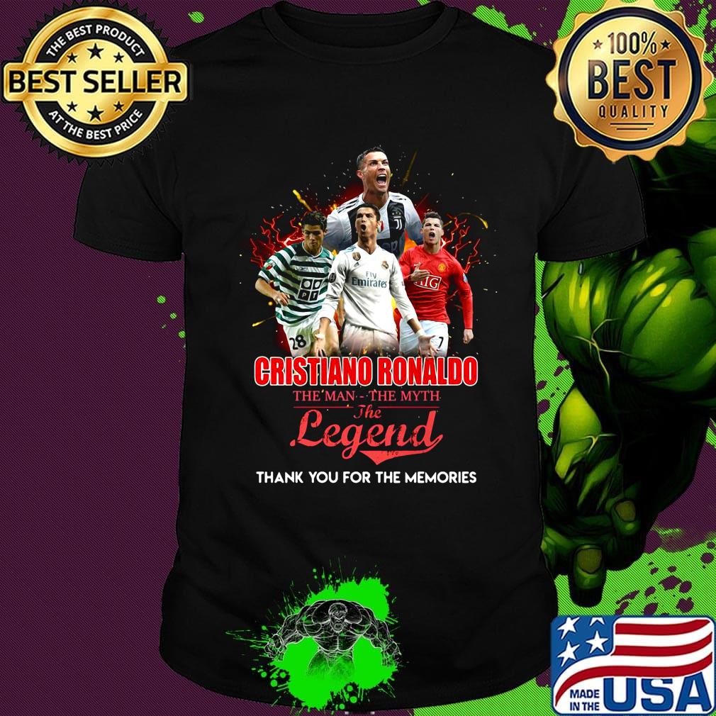 Cristiano Ronaldo the man the myth the legend thank you for the memories shirt