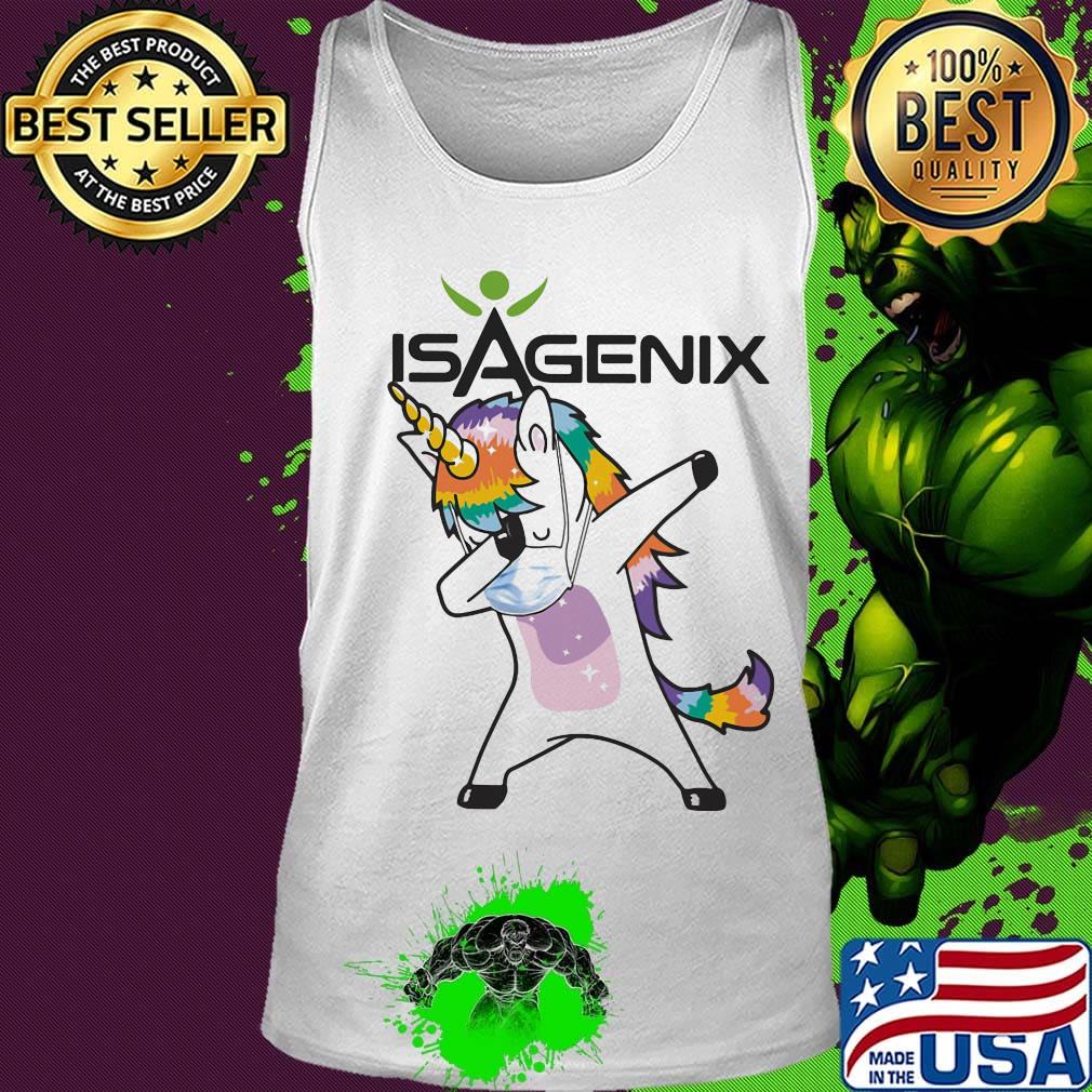 Dabbing unicorn mask isagenix logo coronavirus s Tank top Dabbing unicorn mask isagenix logo coronavirus s Tank top