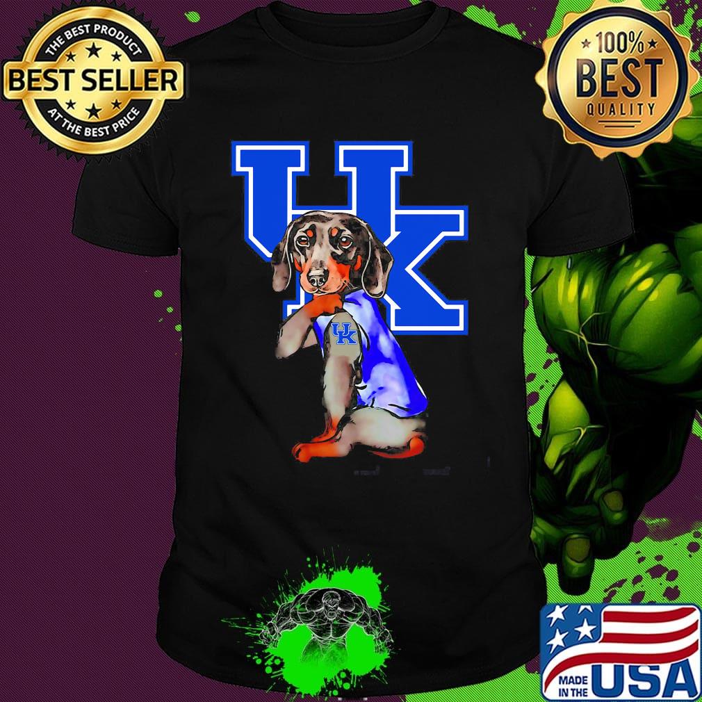 Dachshund tattoos kentucky wildcats football logo shirt