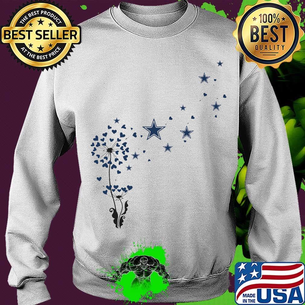 Dandelion flower dallas cowboys football logo hearts s Sweater Dandelion flower dallas cowboys football logo hearts s Sweater