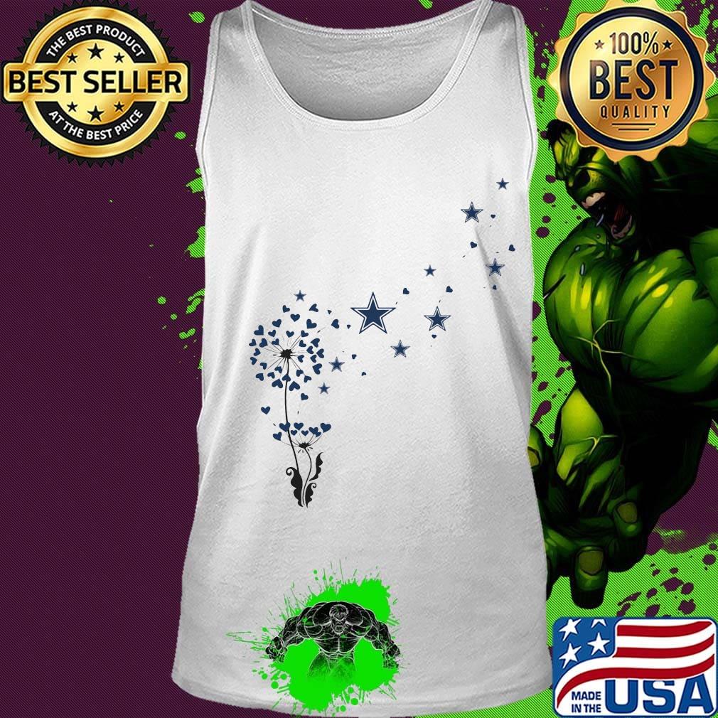 Dandelion flower dallas cowboys football logo hearts s Tank top Dandelion flower dallas cowboys football logo hearts s Tank top