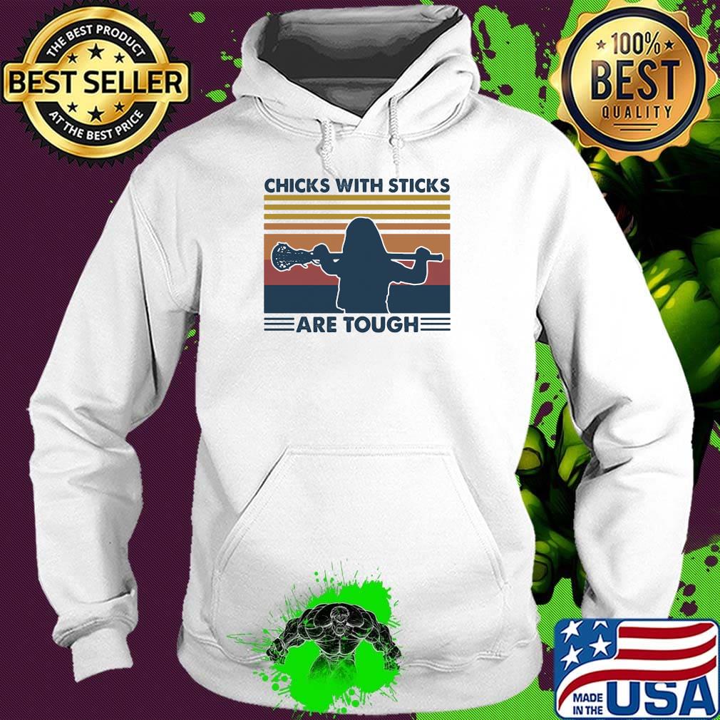 Disc golf chicks with sticks are tough vintage retro s Hoodie Disc golf chicks with sticks are tough vintage retro s Hoodie