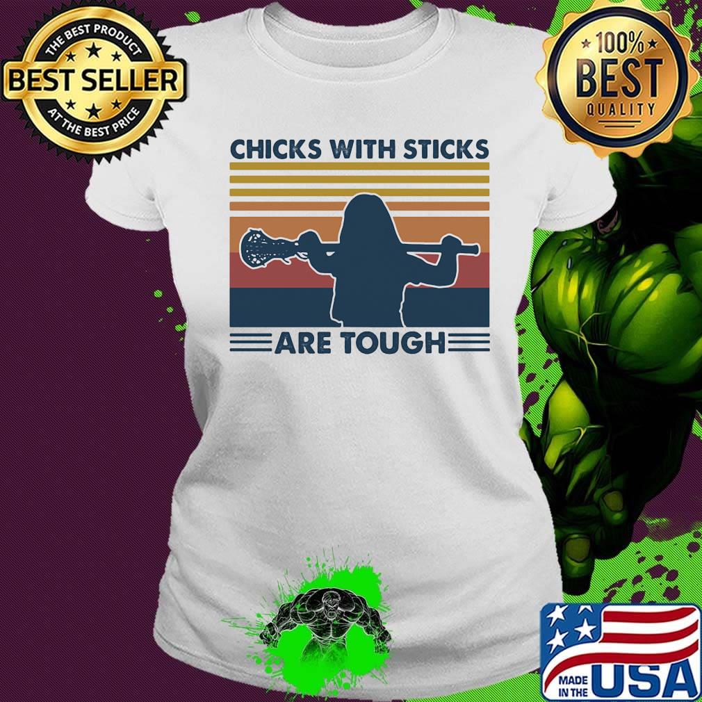 Disc golf chicks with sticks are tough vintage retro s Ladies tee Disc golf chicks with sticks are tough vintage retro s Ladies tee