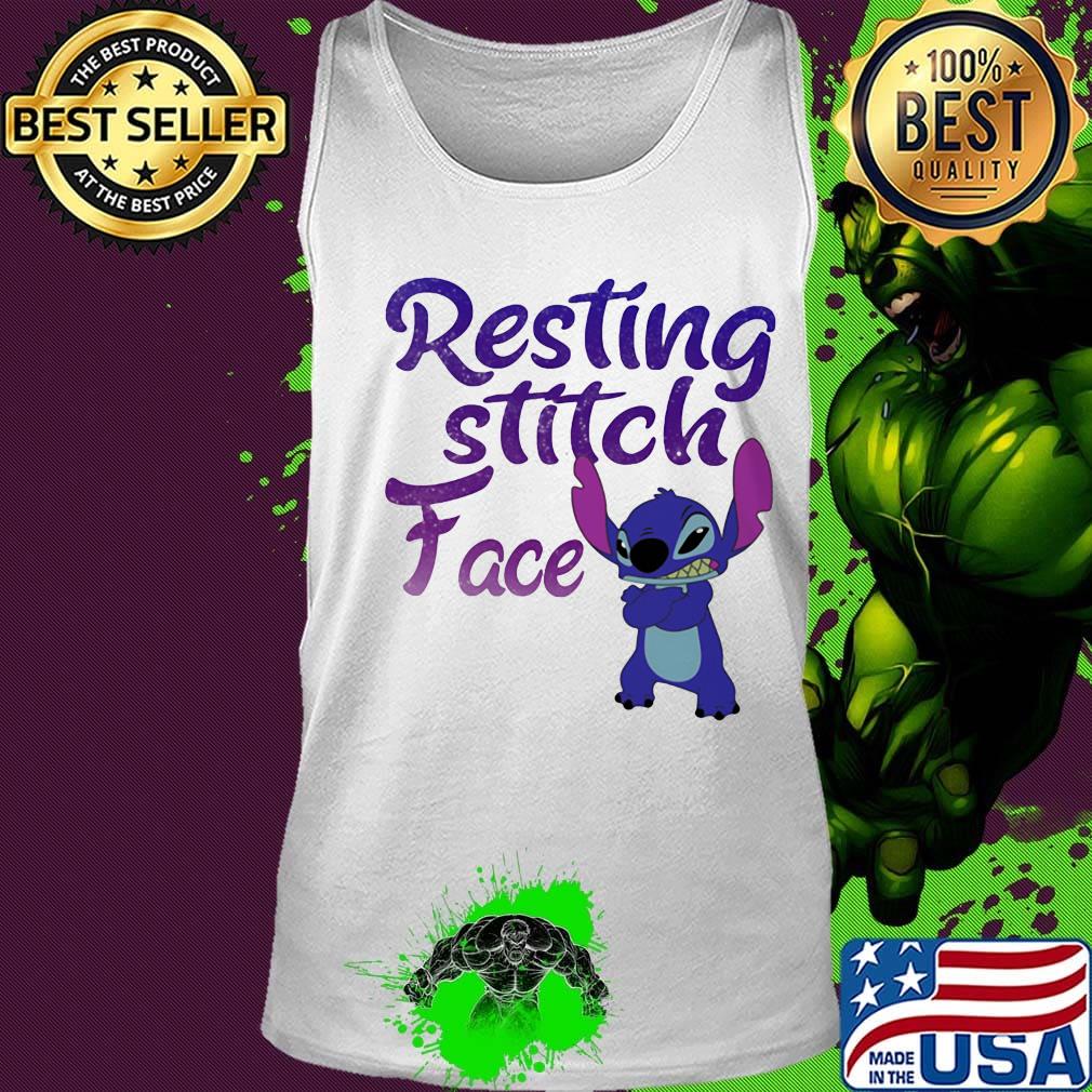 Disney resting stitch face s Tank top Disney resting stitch face s Tank top