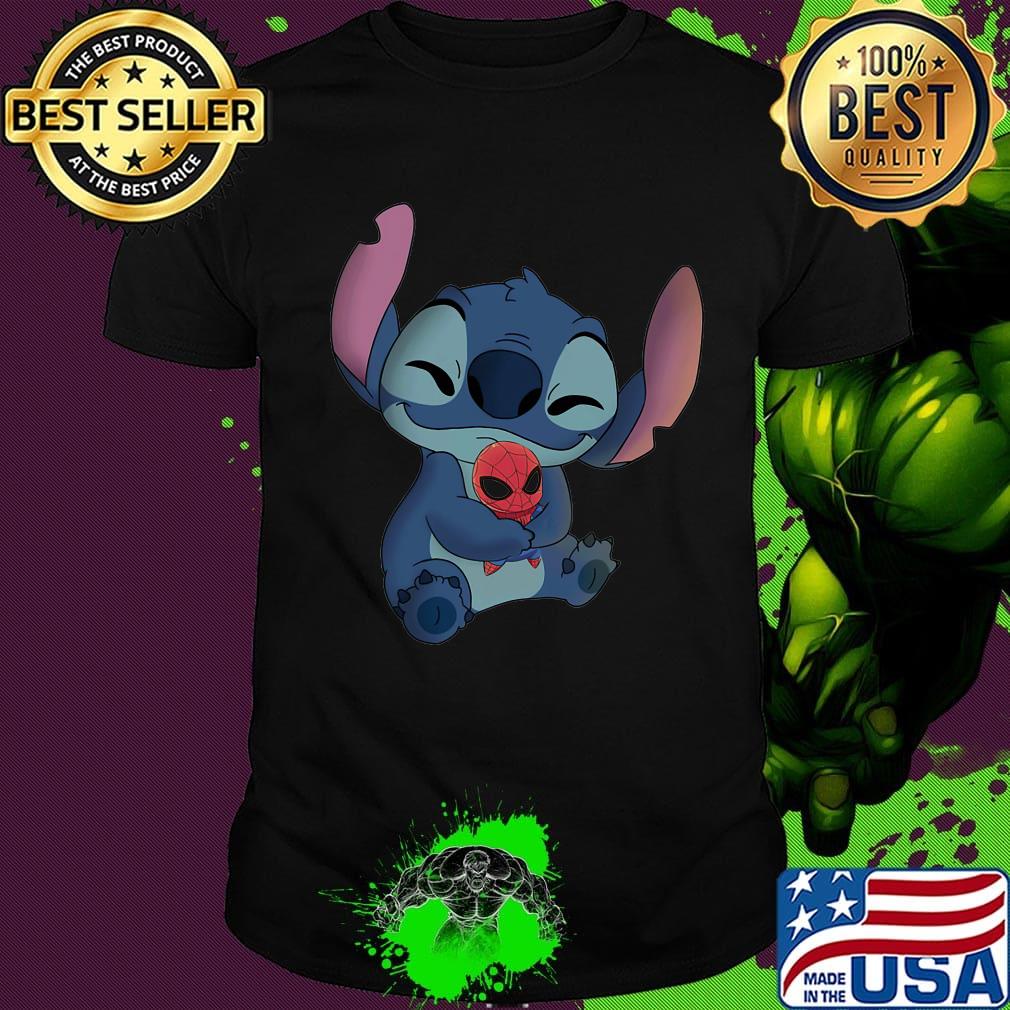 Disney stitch hug deadpool shirt
