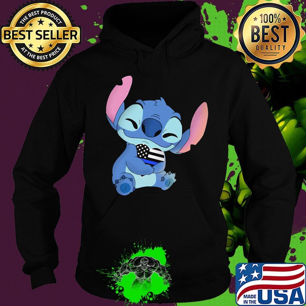 Disney stitch hug heart american flag independence day s Hoodie Disney stitch hug heart american flag independence day s Hoodie