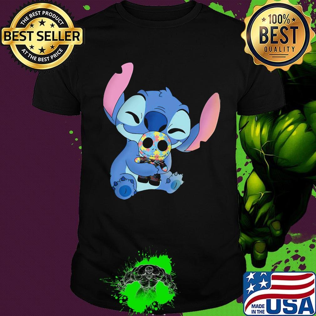 Disney stitch hug jack skellington autism awareness shirt