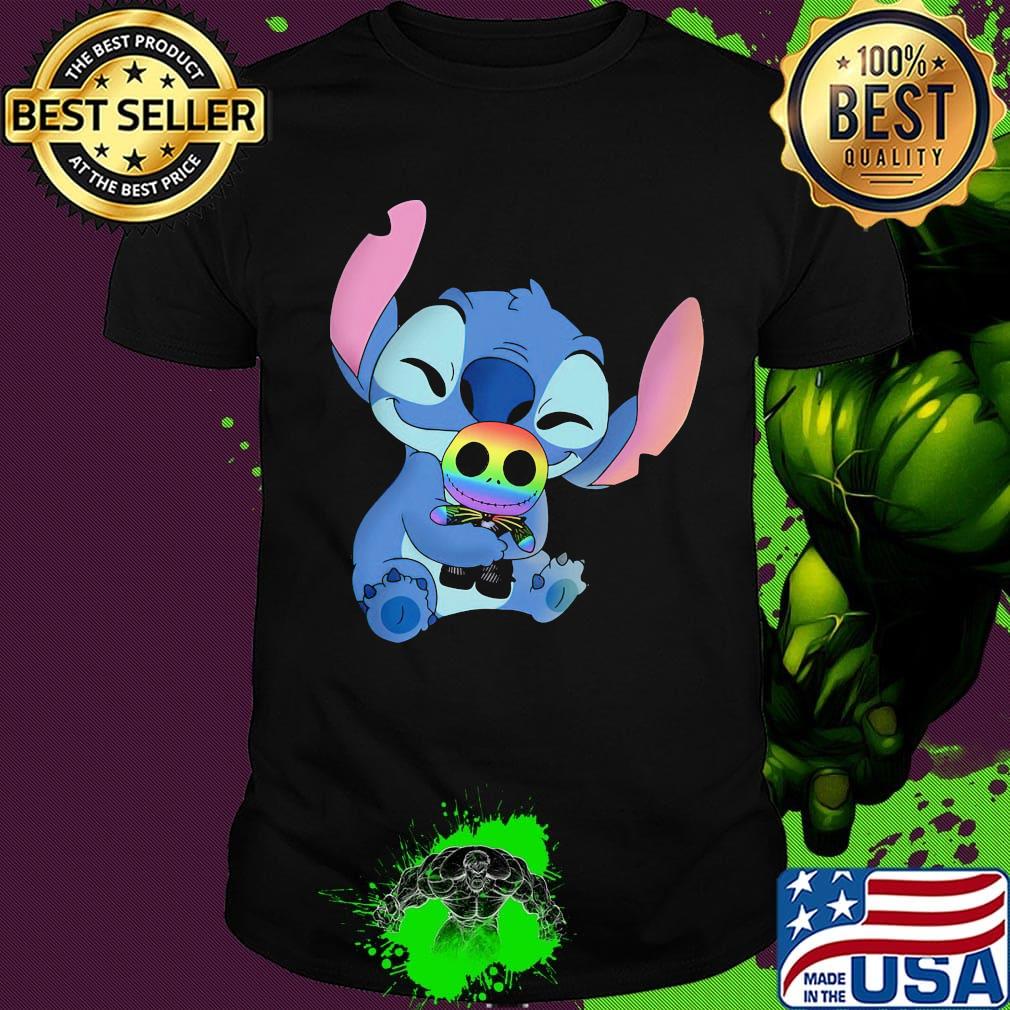 Disney stitch hug jack skellington lgbt shirt