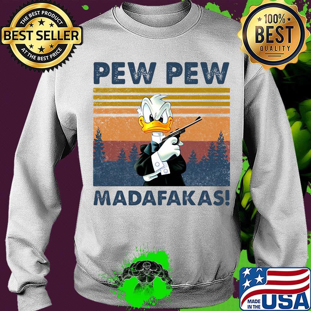 Donald duck pew pew madafakas vintage retro s Sweater Donald duck pew pew madafakas vintage retro s Sweater