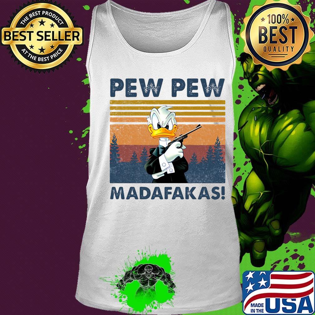 Donald duck pew pew madafakas vintage retro s Tank top Donald duck pew pew madafakas vintage retro s Tank top