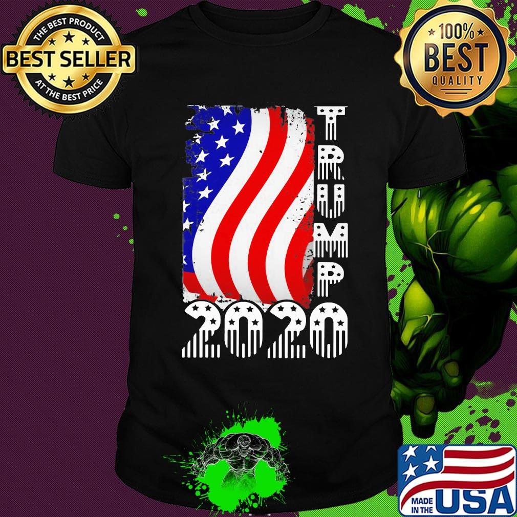 Donald trump 2020 american flag happy independence day shirt