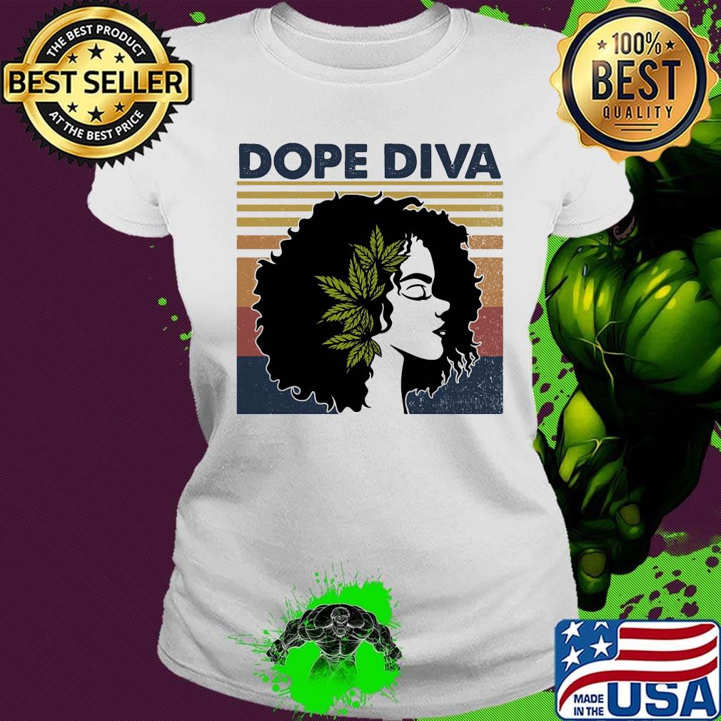 Dope Diva Black Girl Vintage Retro Shirt Ladies tee Dope Diva Black Girl Vintage Retro Shirt Ladies tee