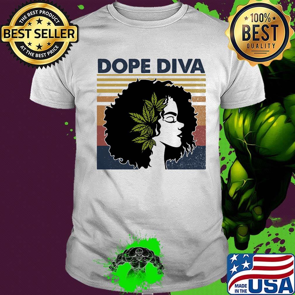 Dope Diva Black Girl Vintage Retro Shirt Dope Diva Black Girl Vintage Retro Shirt
