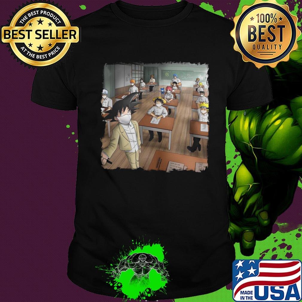 Dragon ball 7 classroom characters anime shirt