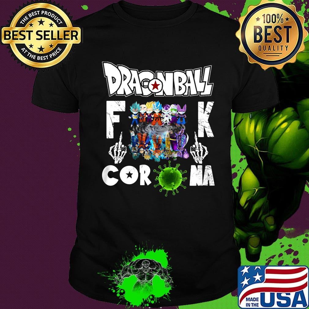 Dragon ball 7 mask fuck coronavirus shirt