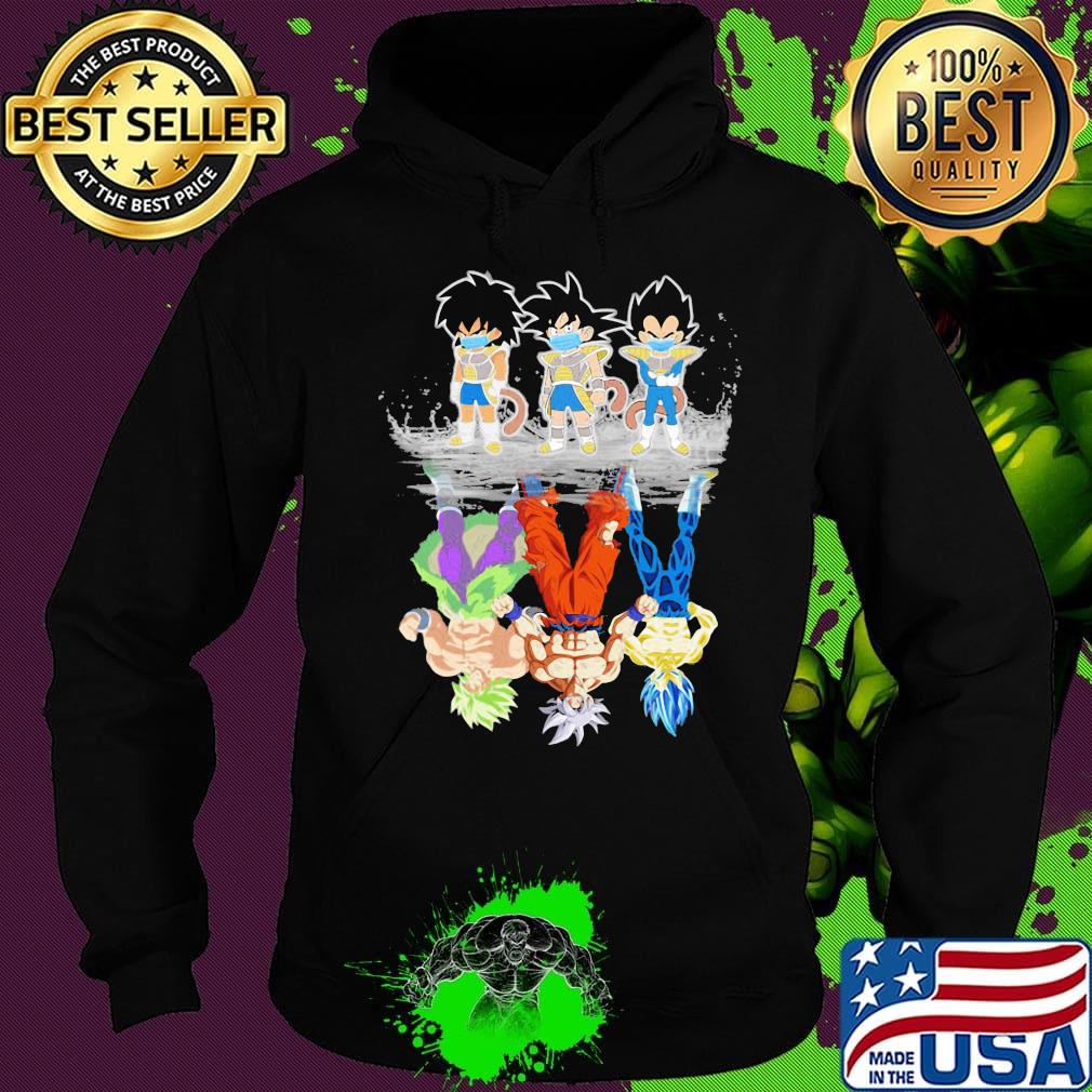 Dragon ball 7 saiyan kids broly songoku vegeta mature water reflection s Hoodie Dragon ball 7 saiyan kids broly songoku vegeta mature water reflection s Hoodie