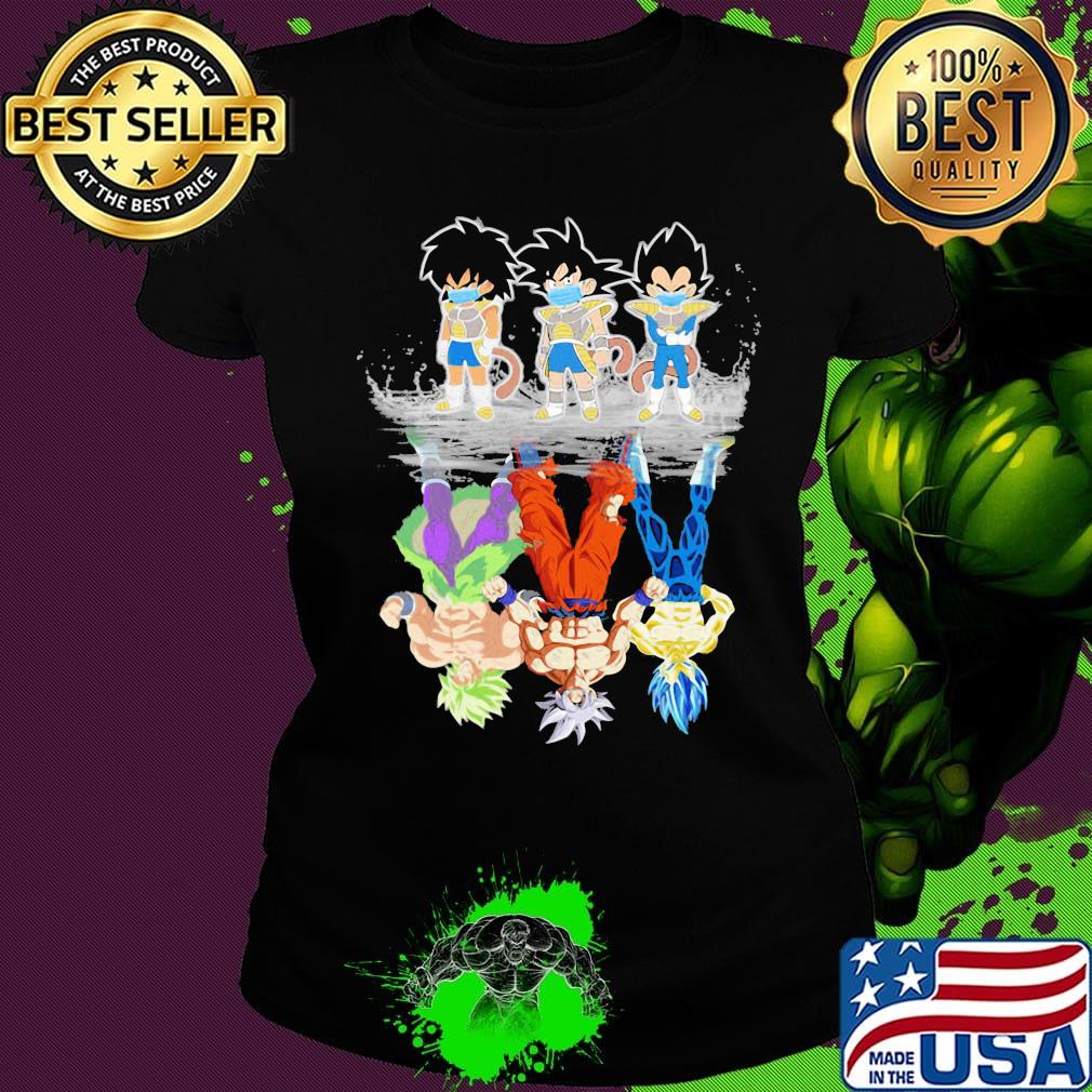 Dragon ball 7 saiyan kids broly songoku vegeta mature water reflection s Ladies tee Dragon ball 7 saiyan kids broly songoku vegeta mature water reflection s Ladies tee
