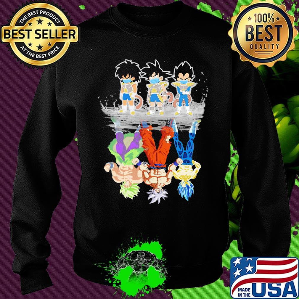 Dragon ball 7 saiyan kids broly songoku vegeta mature water reflection s Sweater Dragon ball 7 saiyan kids broly songoku vegeta mature water reflection s Sweater