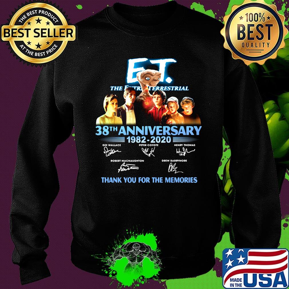 Et the extraterrestrial 38th anniversary 1982 2020 thank you for the memories signatures s Sweater Et the extraterrestrial 38th anniversary 1982 2020 thank you for the memories signatures s Sweater