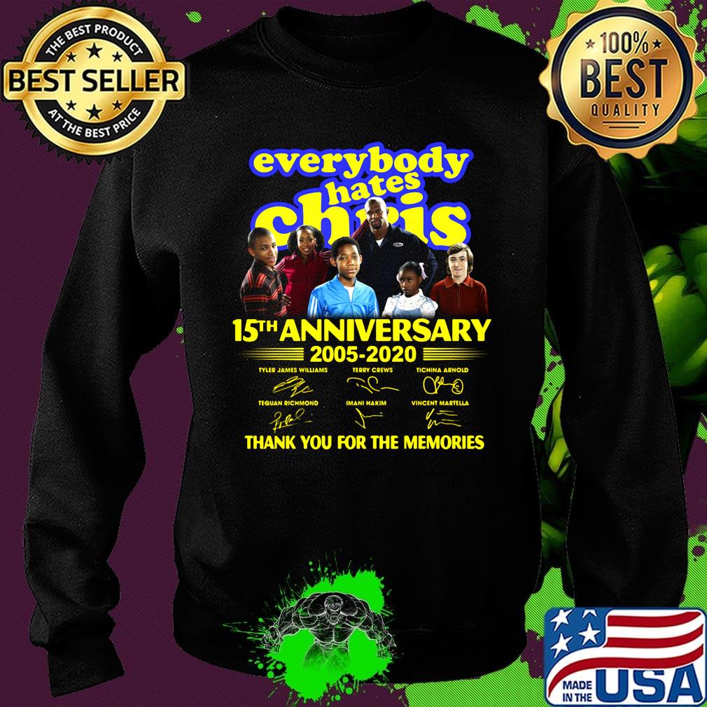 Everybody hates chris 15th anniversary 2005 2020 thank you for the memories signatures s Sweater Everybody hates chris 15th anniversary 2005 2020 thank you for the memories signatures s Sweater