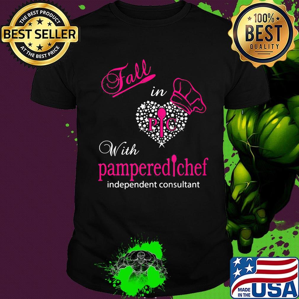 Fall in with pampered chef indeoendent consultant heart shirt