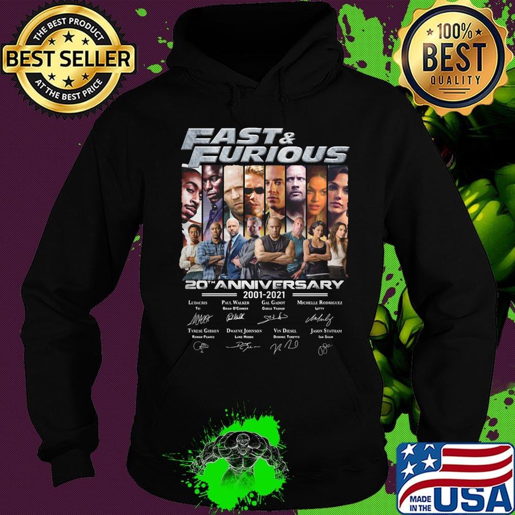 Fast and Furious 20th anniversary 2001-2021 s Hoodie Fast and Furious 20th anniversary 2001-2021 s Hoodie