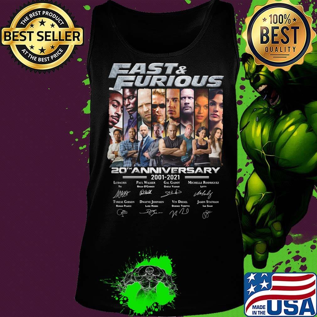 Fast and Furious 20th anniversary 2001-2021 s Tank top Fast and Furious 20th anniversary 2001-2021 s Tank top