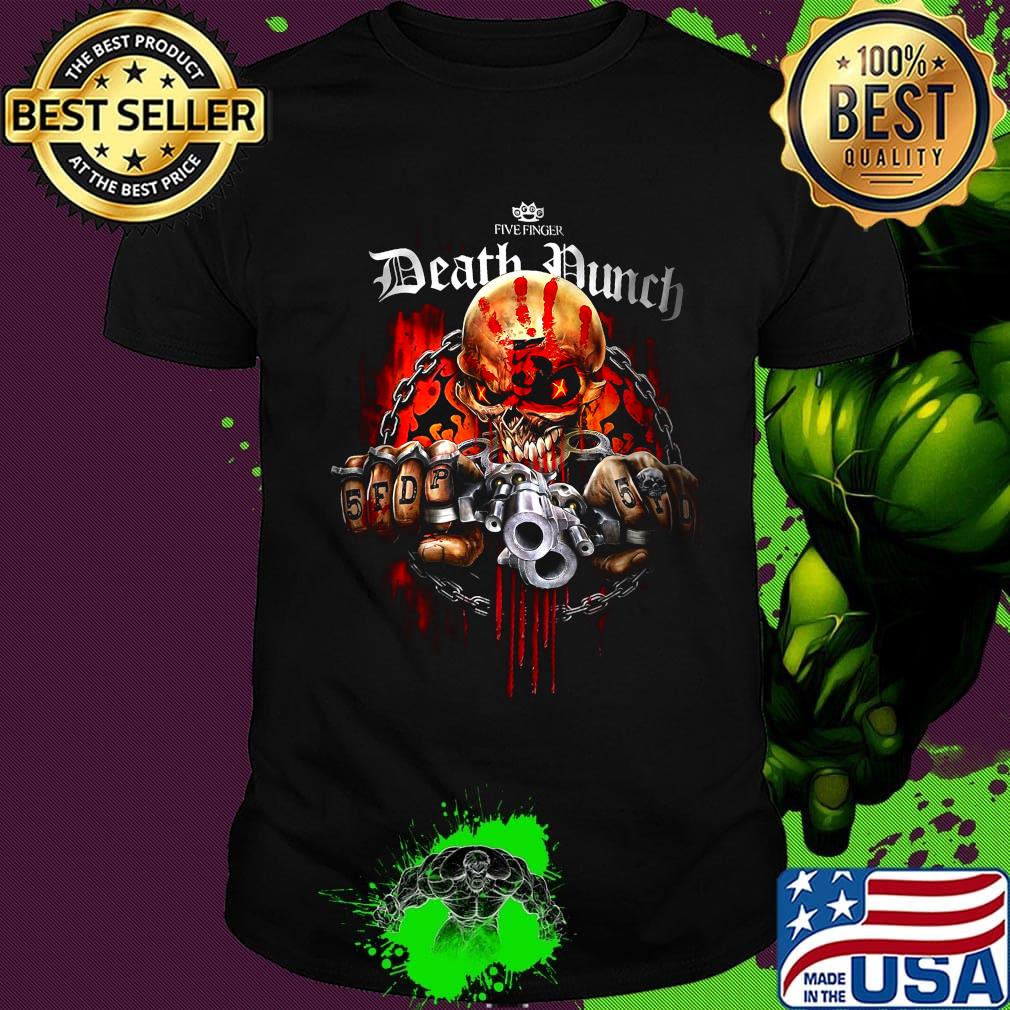 Five finger death punch skull gun shirt