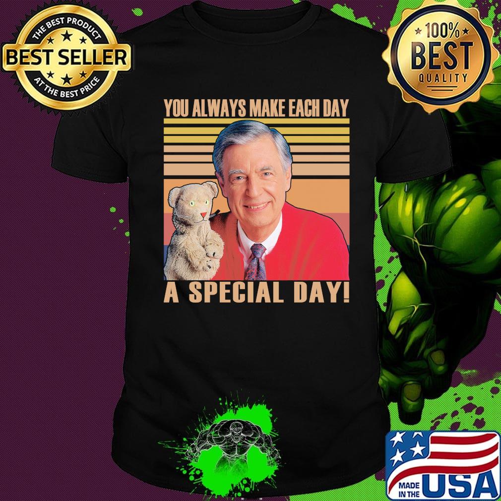 Fred rogers you always make each day a special day vintage retro shirt