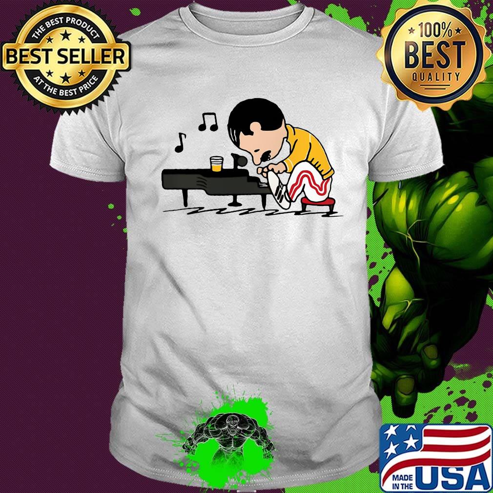 Freddie mercury peanuts playing piano shirt