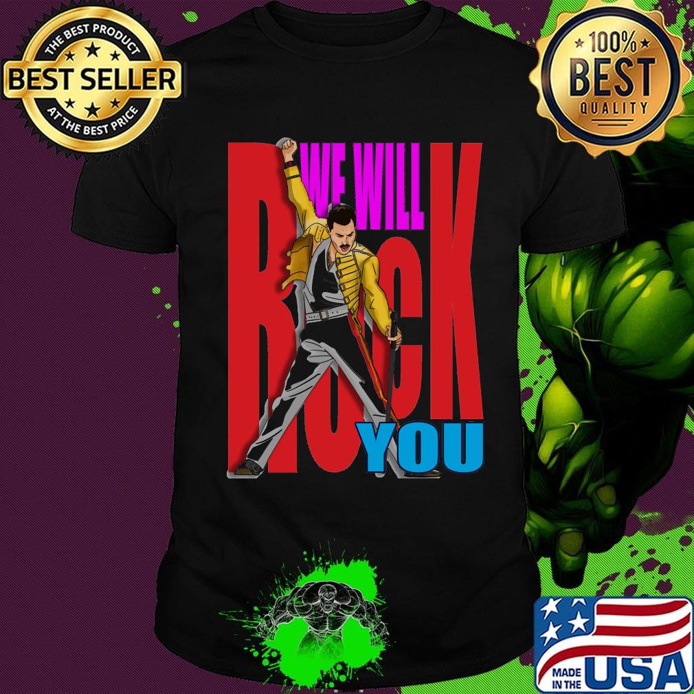 Freddie mercury we will rock you color shirt Freddie mercury we will rock you color shirt