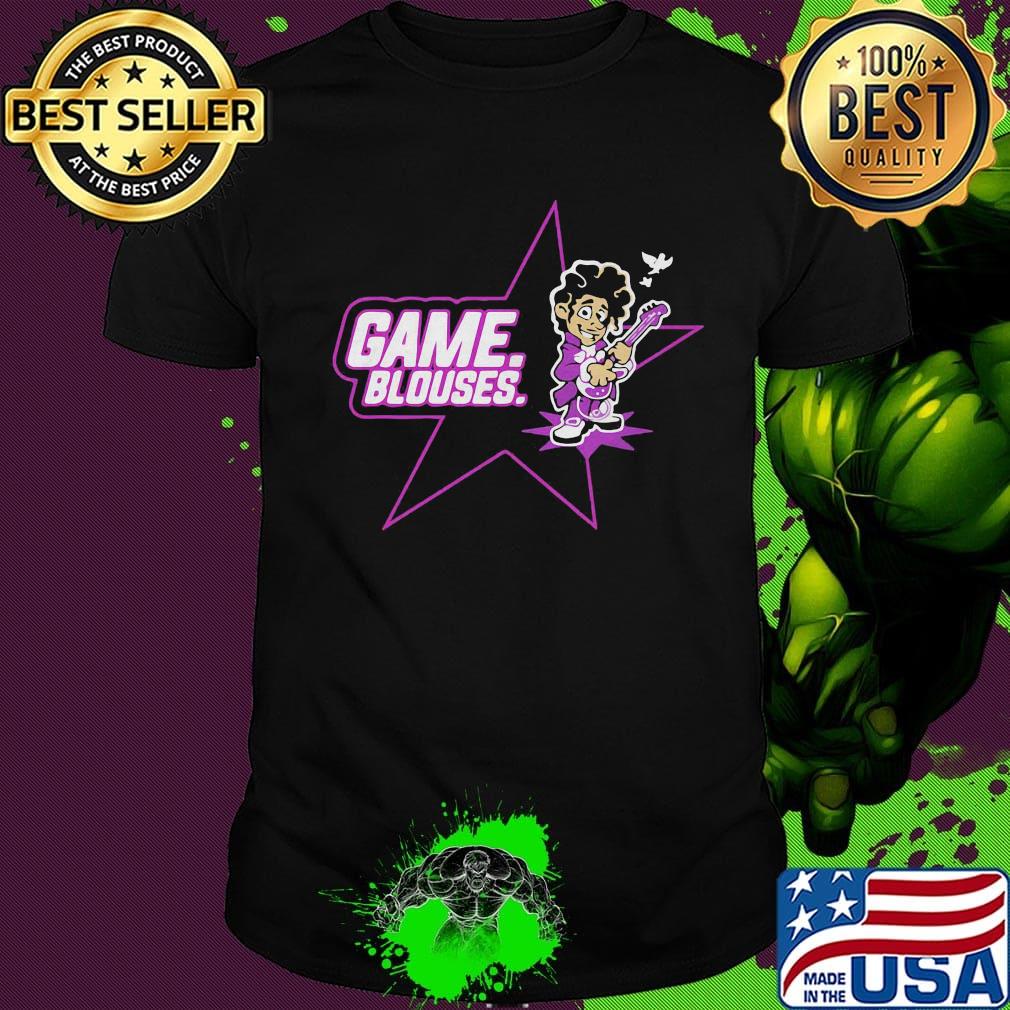 Game blouses playing guitar bird shirt